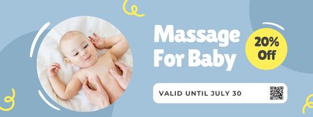 Massagem Terapêutica para Bebês Coupon Modelo de Design