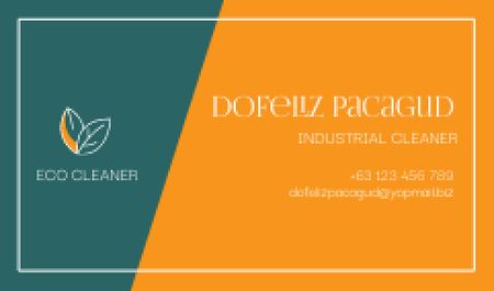 Template di design Industrial Eco Cleaner Business card