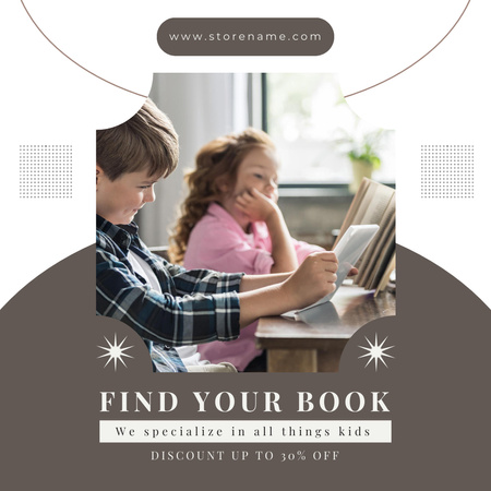 Children's Book Sale Instagram Modelo de Design