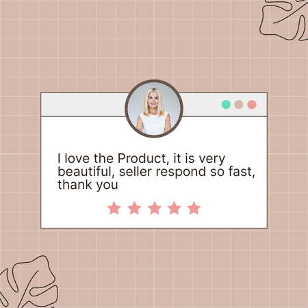 Beauty Products Review Social media Πρότυπο σχεδίασης