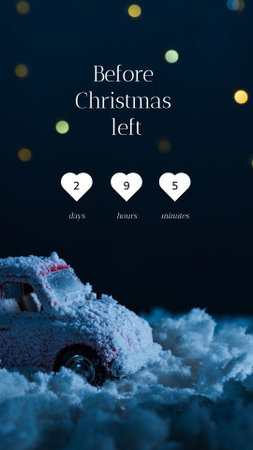 Ontwerpsjabloon van Instagram Story van Cute Christmas Greeting