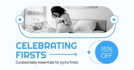 Discount on Essential Items for Newborns Facebook AD Design Template