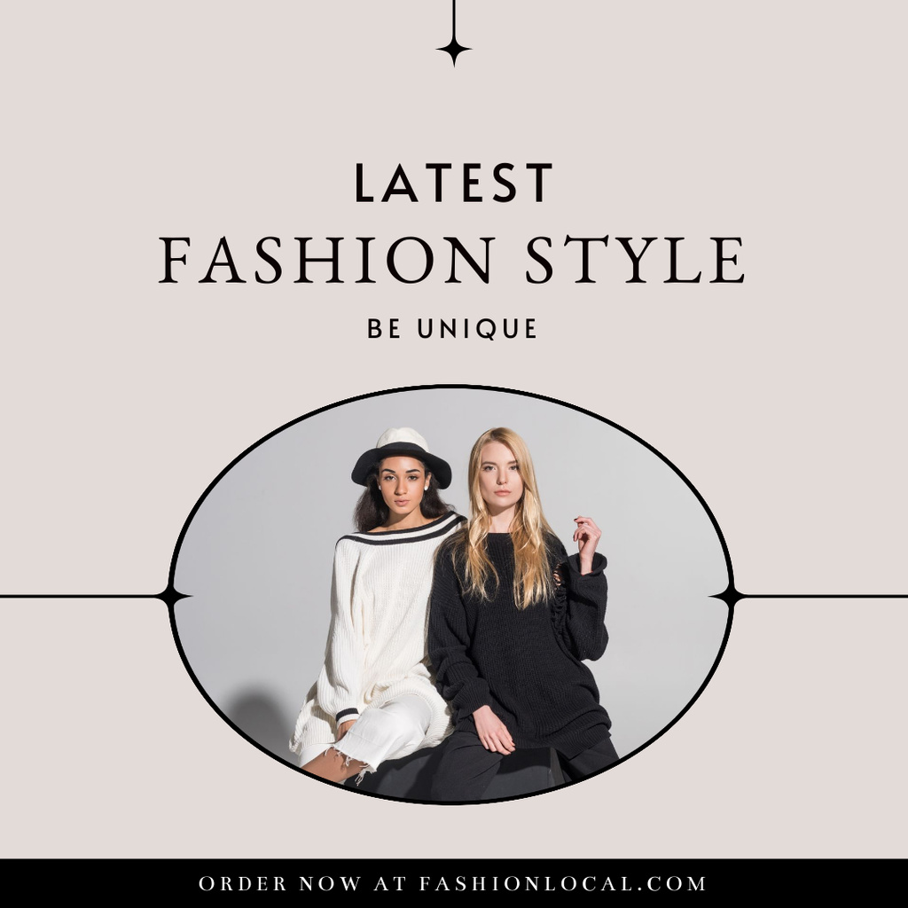 Local Style Clothing for Women Instagram Design Template