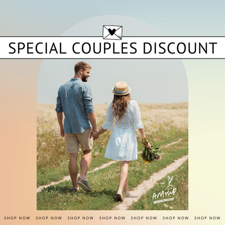 Special Discount for Couples Instagram Design Template