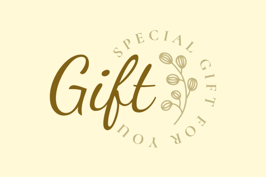 Special Offer with Illustration of Cute Flower Gift Certificate tervezősablon