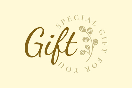 Special Offer with Illustration of Cute Flower Gift Certificate Design Template