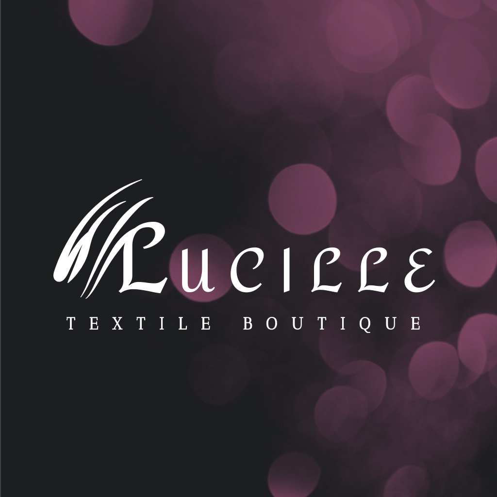 Emblem of Textile Boutique Logo Modelo de Design