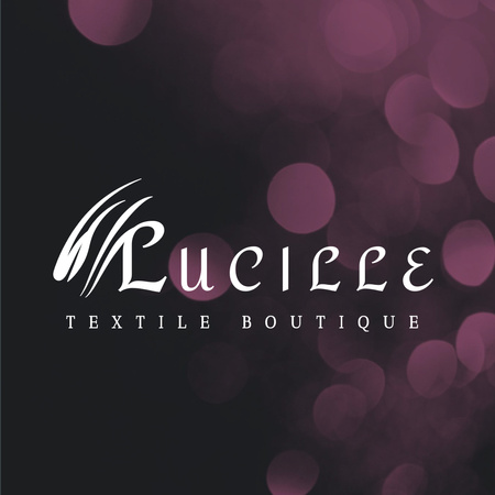 Emblem of Textile Boutique Logo Design Template
