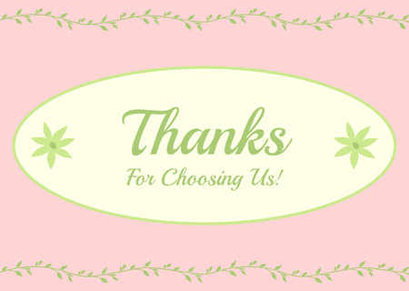 Thanks for Choosing Us Quote Card Design Template