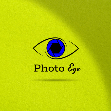 Szablon projektu Photography Services Offer with Creative Eye Illustration Logo 1080x1080px