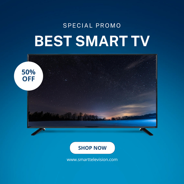 Special Discount on Best Smart TV Instagram Šablona návrhu