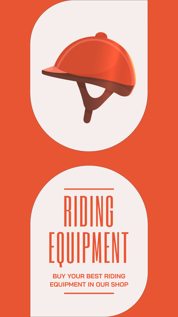 Riding Safety Equipment Sale Instagram Video Story Šablona návrhu