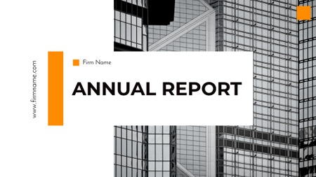 Modèle de visuel rapport annuel des entreprises - Presentation Wide