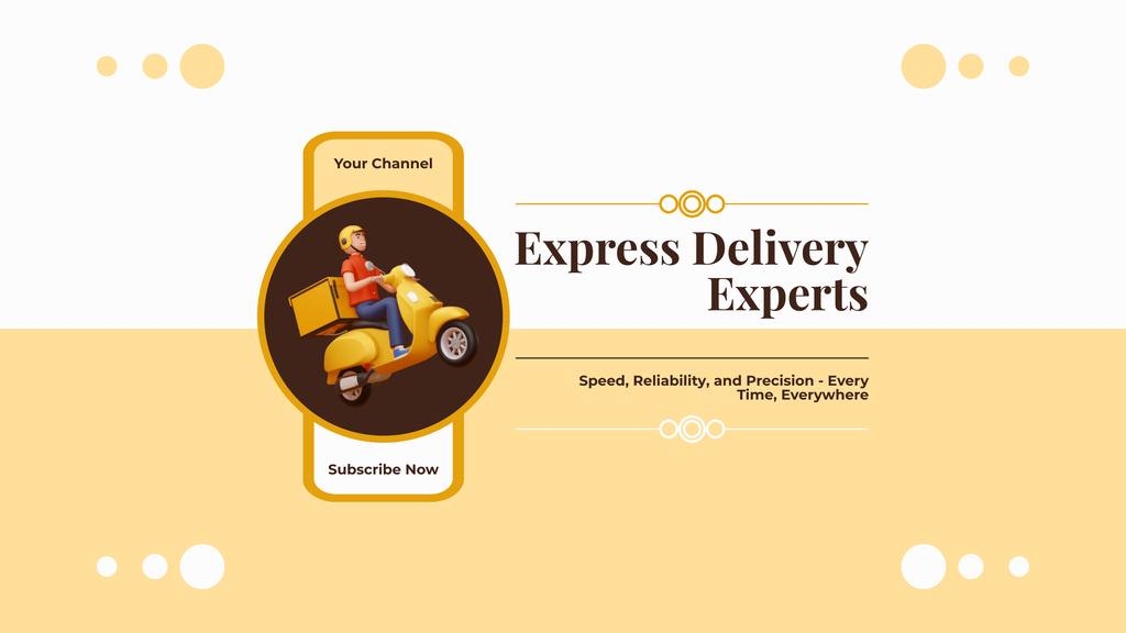 Ontwerpsjabloon van Youtube van Experts of Express Delivery