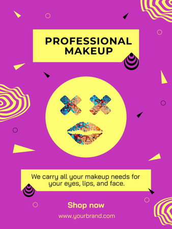 Platilla de diseño Professional Cosmetics for Makeup Poster 36x48in
