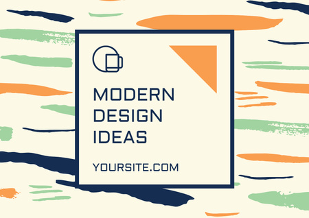 Modern kitchen design ideas Poster A2 Horizontal Design Template