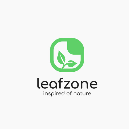 Green Product Emblem Logo Design Template