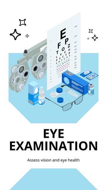 Optical Exam Offer with Modern Equipment Instagram Video Story Design Template
