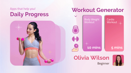Workout App Advertisement Full HD video Design Template