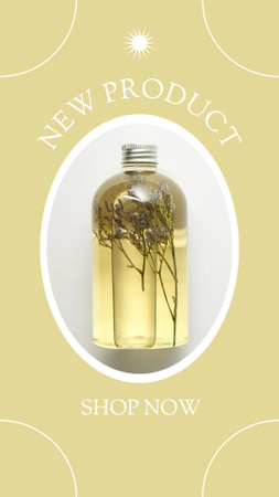 Ontwerpsjabloon van Instagram Story van Bottles of Essential Oil with Herbs