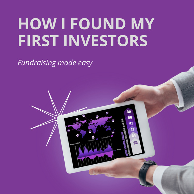 Successful Story About Finding Investors Animated Post Modelo de Design