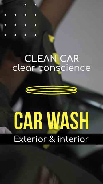 Catchy Quote For Car Wash Offer TikTok Video Tasarım Şablonu