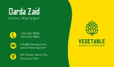 Template di design Sales Manager Contacts Information Business card