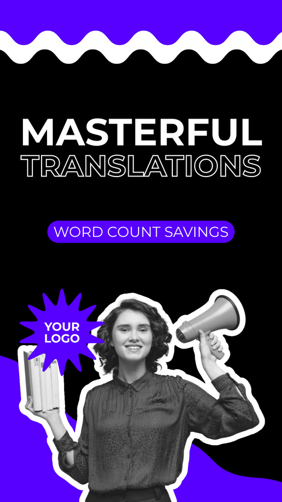 Modèle de visuel Expert Level Translation Service Promotion - Instagram Story