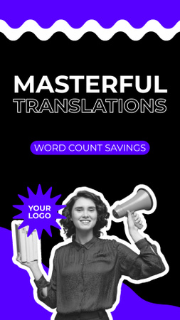 Expert Level Translation Service Promotion Instagram Story Design Template