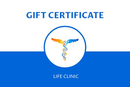 Ontwerpsjabloon van Gift Certificate van Clinic Services Offer
