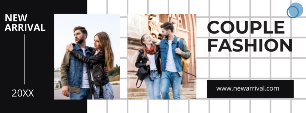Couple Fashion New Arrival Facebook cover Design Template