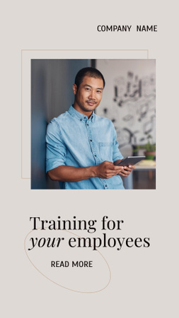 Modèle de visuel Job Training Announcement - Instagram Video Story