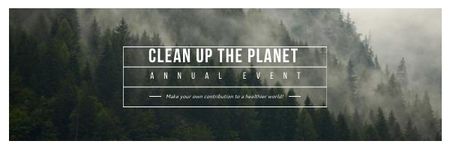 Designvorlage Clean up the Planet Annual Event für Email header