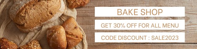 Szablon projektu Bake Shop Promotion with Discount Offer Twitter