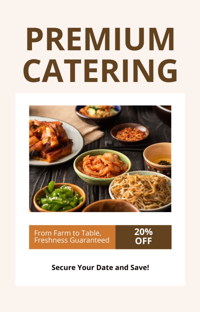 Plantilla de diseño de Premium Catering Services with Favorable Discounts IGTV Cover 