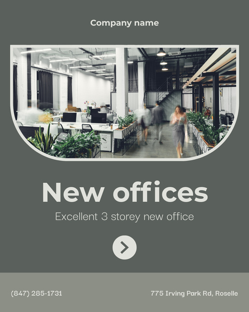 Offer of Office Rent Instagram Post Vertical – шаблон для дизайну