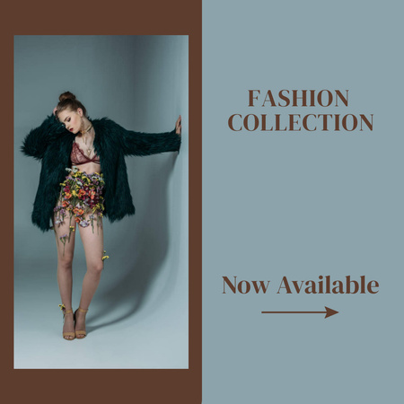 Sale Announcement with Stylish Girl Instagram Modelo de Design