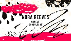 Makeup Consultant Offer with Colorful Paint Smudges