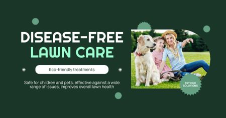 Safe And Disease-Free Yard Maintenance Plans Facebook AD Design Template