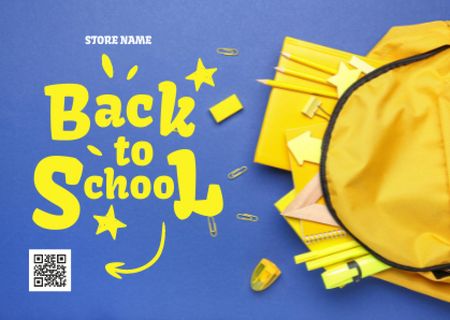 Ontwerpsjabloon van Card van Back to School Announcement