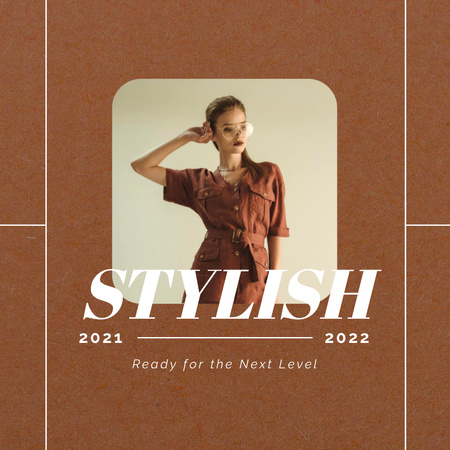 Platilla de diseño Sassy Stylish Woman Emphasizes Attractive Fashion Sale Ad Instagram