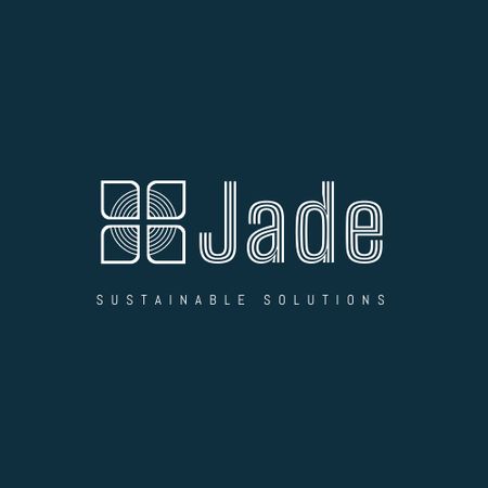 Platilla de diseño Jade Sustainable Solutions Business Logo Logo