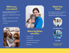 Animal Hospital Service Offering with Cute Dogs and Cats