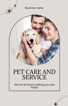 犬およびその他の動物の世話のためのサービス IGTV Coverデザインテンプレート