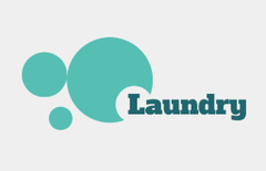 Laundry Service Offer on White