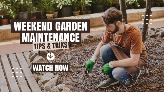 Plantilla de diseño de Expert Advice on Garden Maintenance Youtube Thumbnail 