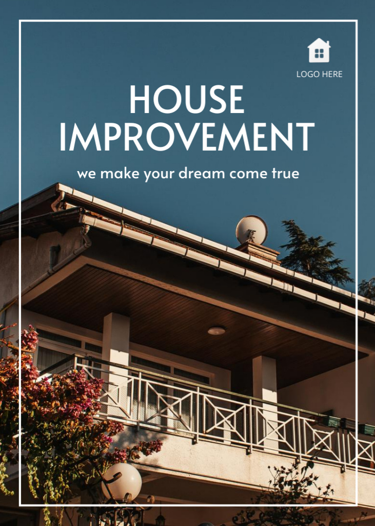 Plantilla de diseño de Dream House Improvement Services Flayer 