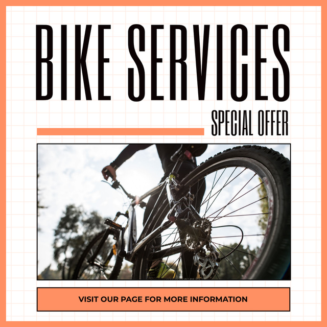 Special Offer of Sport Bicycles Instagram Design Template