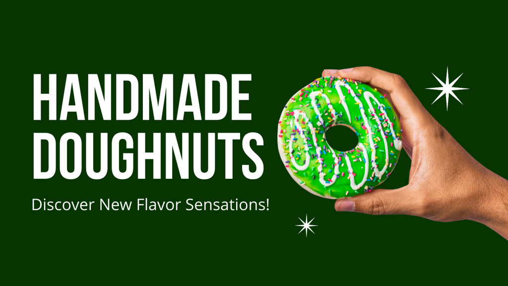 New Sensational Donut Flavors Youtube Thumbnail Modelo de Design