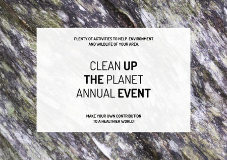 Clean up the Planet Annual event Poster B2 Horizontal tervezősablon